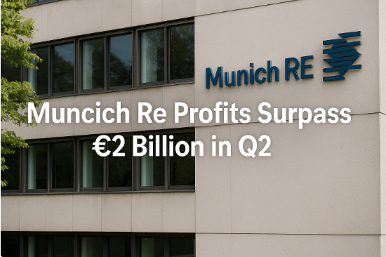 Q2 में Munich Re का लाभ €2 बिलियन से पार: पुनर्बीमा बाजार की मजबूती का संकेत
